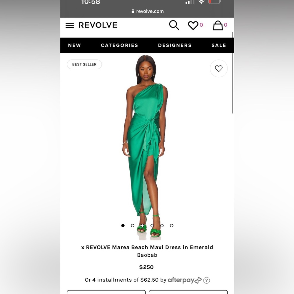 X Revolve Marea Beach Maxi Dress Emerald